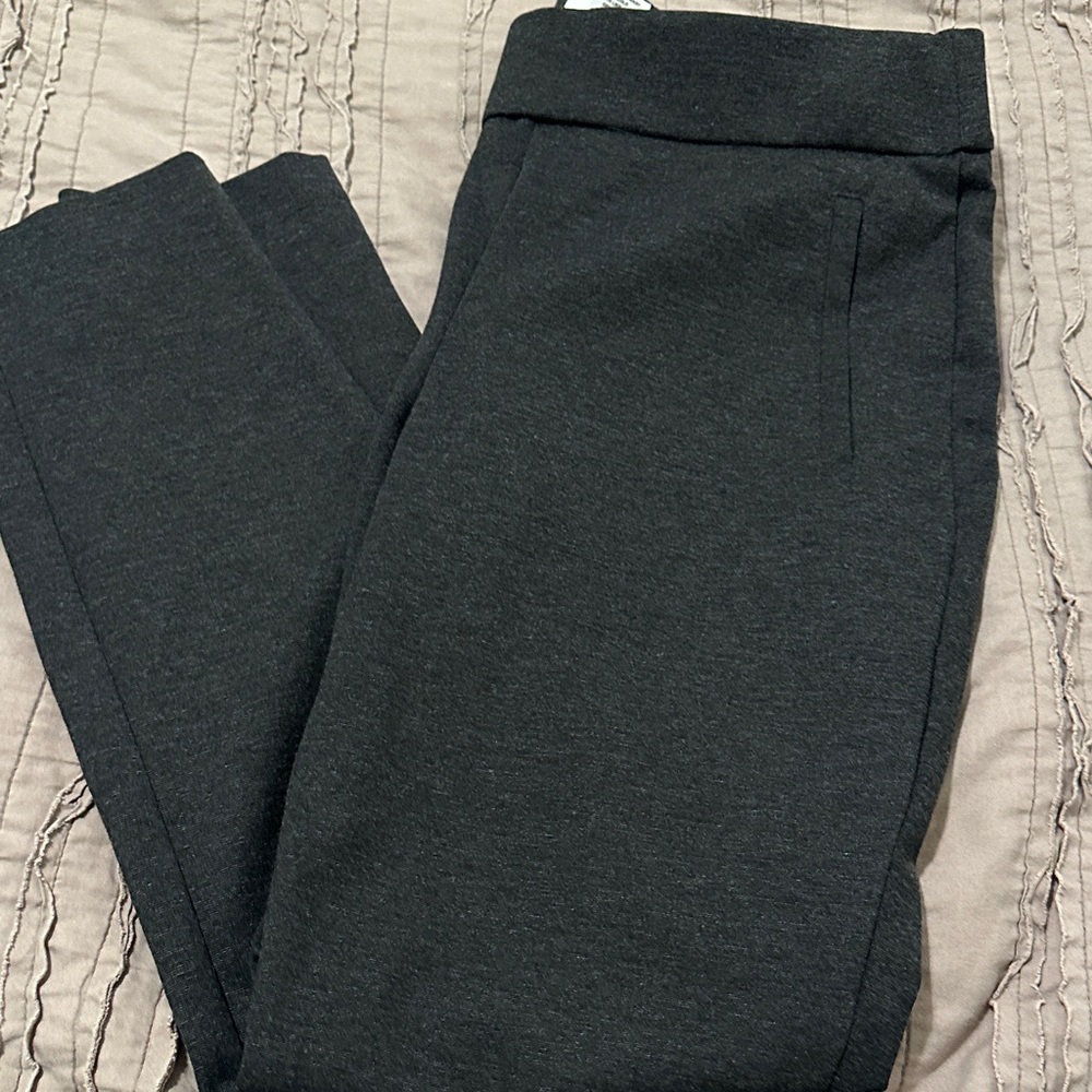 Elle Charcoal Pull-On Skinny Pants